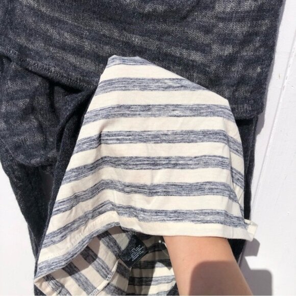 Anthropologie Moth Cowl Neck Striped Sweater Wool Alpaca Blend - Picture 4 of 9